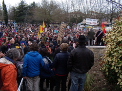 Barjac 28 février 2016 NON au gaz de schiste