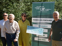 L'nauguration du moulin Virgile à Monieux