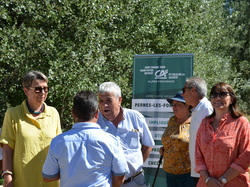 L'nauguration du moulin Virgile à Monieux