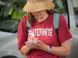 Les arbres du village à Méthamis