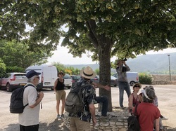 Les arbres du village à Méthamis