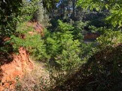 Les Mines d'ocre jaune de Bruoux
